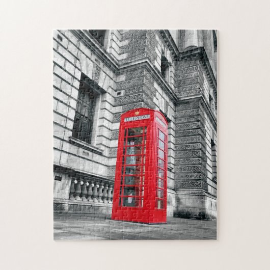 London Red Phone Box Puzzle - 11x14 - 252 pcs. Legpuzzel (Verticaal)