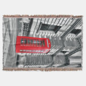 London Red Phone Box Throw Blanket Deken (Voorkant)