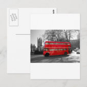 London Red Routemaster Bus Briefkaart (Voorkant / Achterkant)