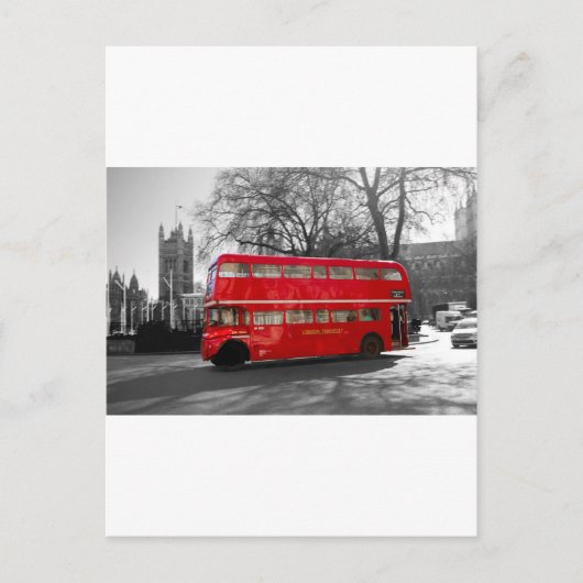 London Red Routemaster Bus Briefkaart (Voorkant)