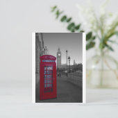 London Red Telefoon box Briefkaart (Staand voorkant)