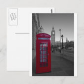London Red Telefoon box Briefkaart (Voorkant / Achterkant)