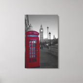 London Red Telefoon box Canvas Afdruk (Voorkant)