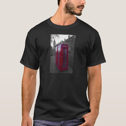 London Red Telefoon box T-shirt (Voorkant)