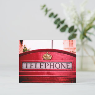 London Red Telefooncel Briefkaart