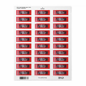 London Red Telephone Box Etiket (Full Sheet)
