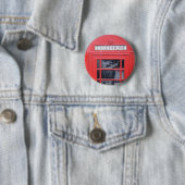 London Red Telephone Box Ronde Button 5,7 Cm (In situ)