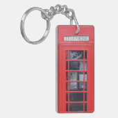 London Red Telephone Box Sleutelhanger (Voorkant Links)