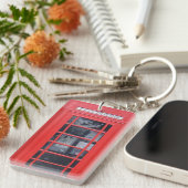London Red Telephone Box Sleutelhanger (Voorkant Rechts)
