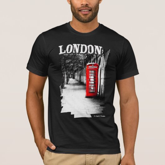 London Red Telephone Box T-shirt (Voorkant)