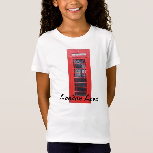 London Red Telephone Box T-shirt (Voorkant)