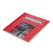 London Red Telephone Box Tegeltje (Zijkant)