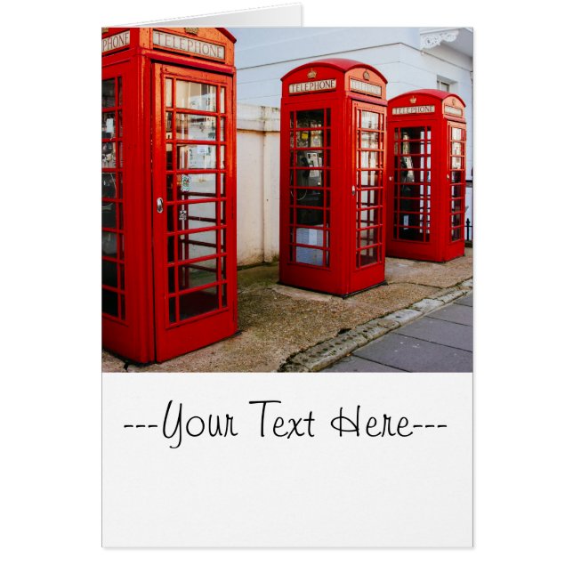 London Red Telephone Boxes, Foto (Voorkant)