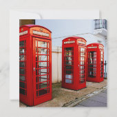 London Red Telephone Boxes, Foto Kaart (Achterkant)