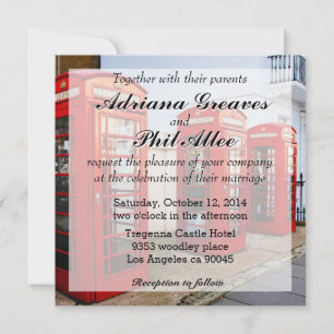 London Red Telephone Boxes, Foto Kaart