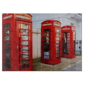 London Red Telephone Boxes, Foto Snijplank (Voorkant)