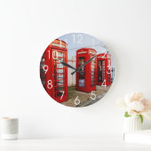 London Red Telephone Boxes, Photograph Grote Klok (Huis)