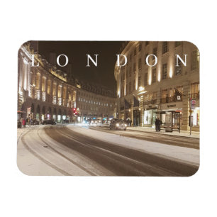 London Regent Street in de sneeuwmagneet Magneet