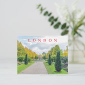 London Regent's Park briefkaart (Staand voorkant)
