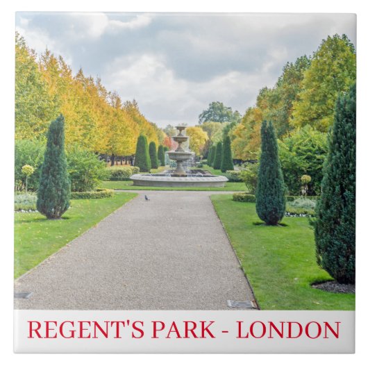 London Regent's Park keramische tegel Tegeltje (Voorkant)