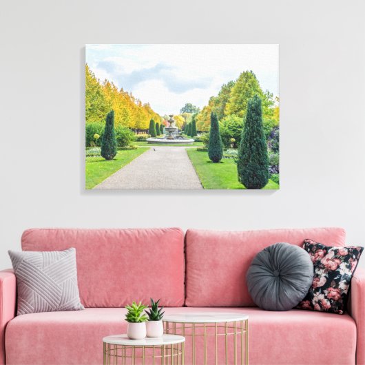 London Regent's Park uitzicht canvas print (Insitu (Woonkamer))