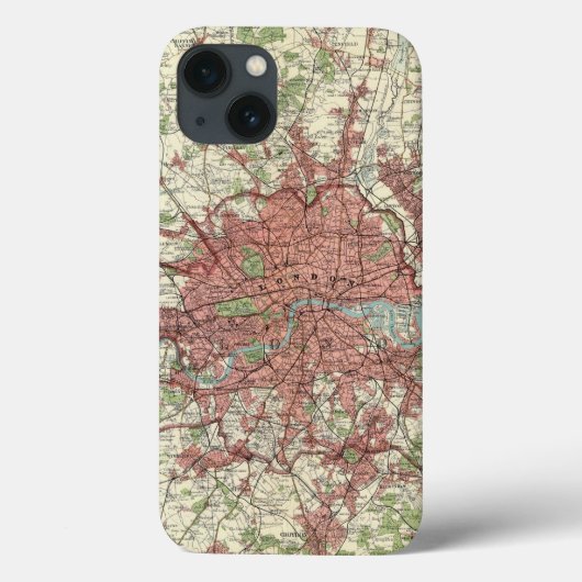 London Region Map Case-Mate iPhone Case (Achterkant)