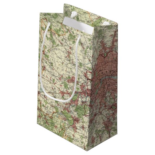 London Region Map Klein Cadeauzakje (Achterkant Gekanteld)