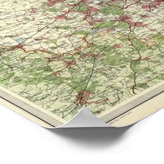 London Region Map Poster (Hoek)