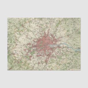 London Region Map Tissuepapier
