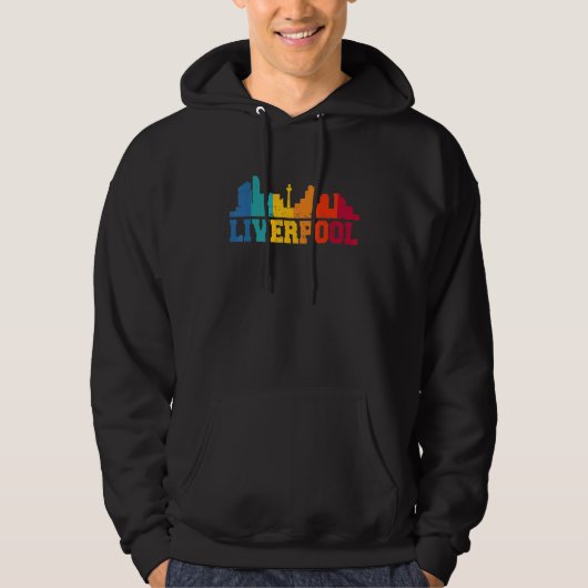 London Retro Skyline Uk Hoodie (Voorkant)