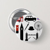 London Ronde Button 5,7 Cm (Voorkant /achterkant)