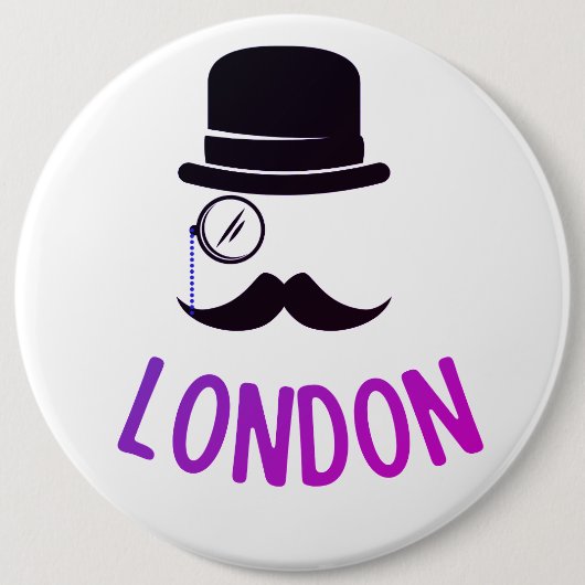 LONDON RONDE BUTTON 6,0 CM (Voorkant)