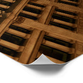 London rooftop view panorama with urban architectu poster (Hoek)