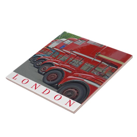 London Routemasters keramische tegel Tegeltje (Zijkant)