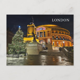 London Royal Albert Hall bij nacht briefkaart
