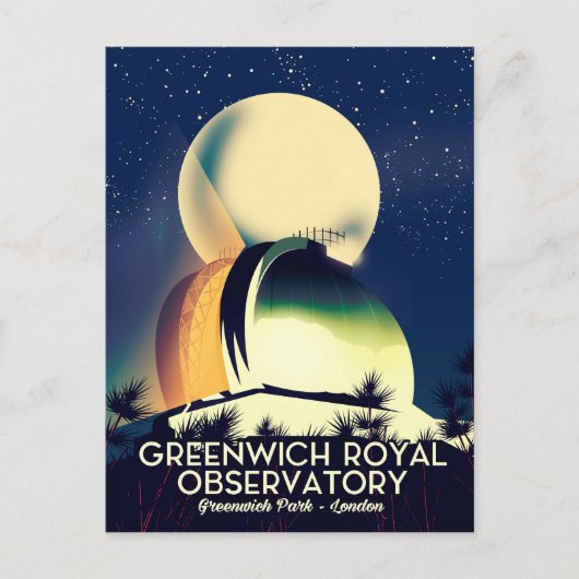 London Royal Observatory Greenwich Briefkaart (Voorkant)