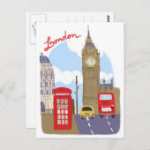 London Scene Briefkaart (Voorkant / Achterkant)