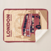 LONDON Sherpa Blanket Deken (Voorkant (horizontaal))