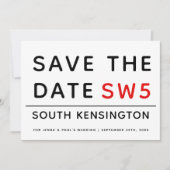 LONDON SIGN | BEWAREN VAN DE DATUM SAVE THE DATE (Voorkant)