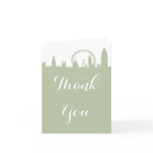 London Silhouette Sage Feest Bedankt