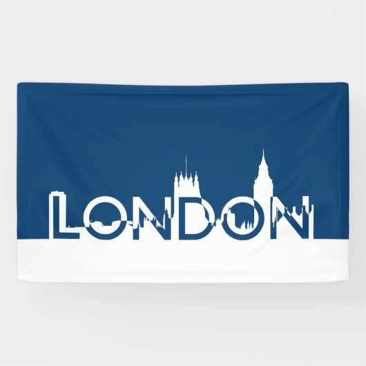London silhouette spandoek (Horizontaal)