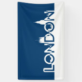 London silhouette spandoek (Verticaal)