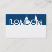 London silhouette visitekaartje (Achterkant)