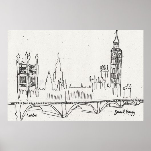 London Sketch Poster (Voorkant)