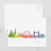 London skyline abstract art print briefkaart (Voorkant / Achterkant)