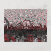 london skyline abstract briefkaart (Voorkant)