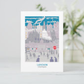 London Skyline Bedankkaart (Staand voorkant)