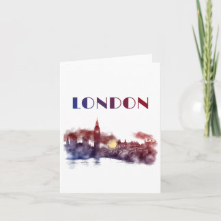 London Skyline Big Ben Travel England Wanderlust Kaart