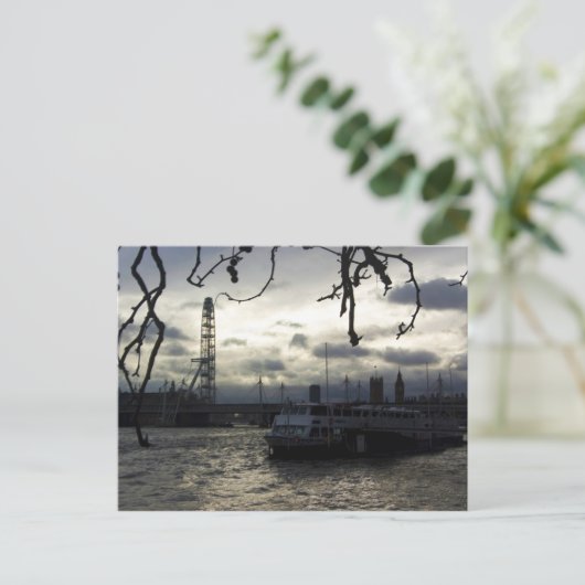 London Skyline Briefkaart (Staand voorkant)