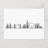 London Skyline Briefkaart (Voorkant)